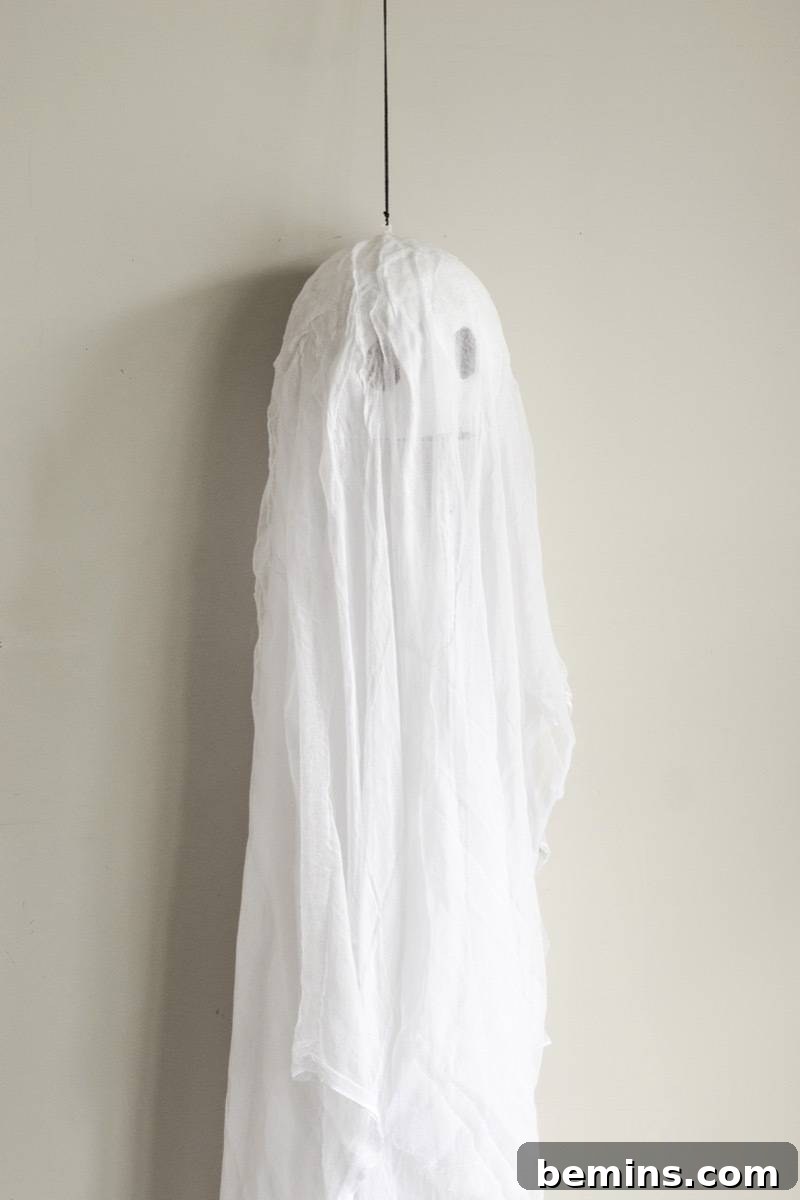 Step 4: Hanging ghost decor