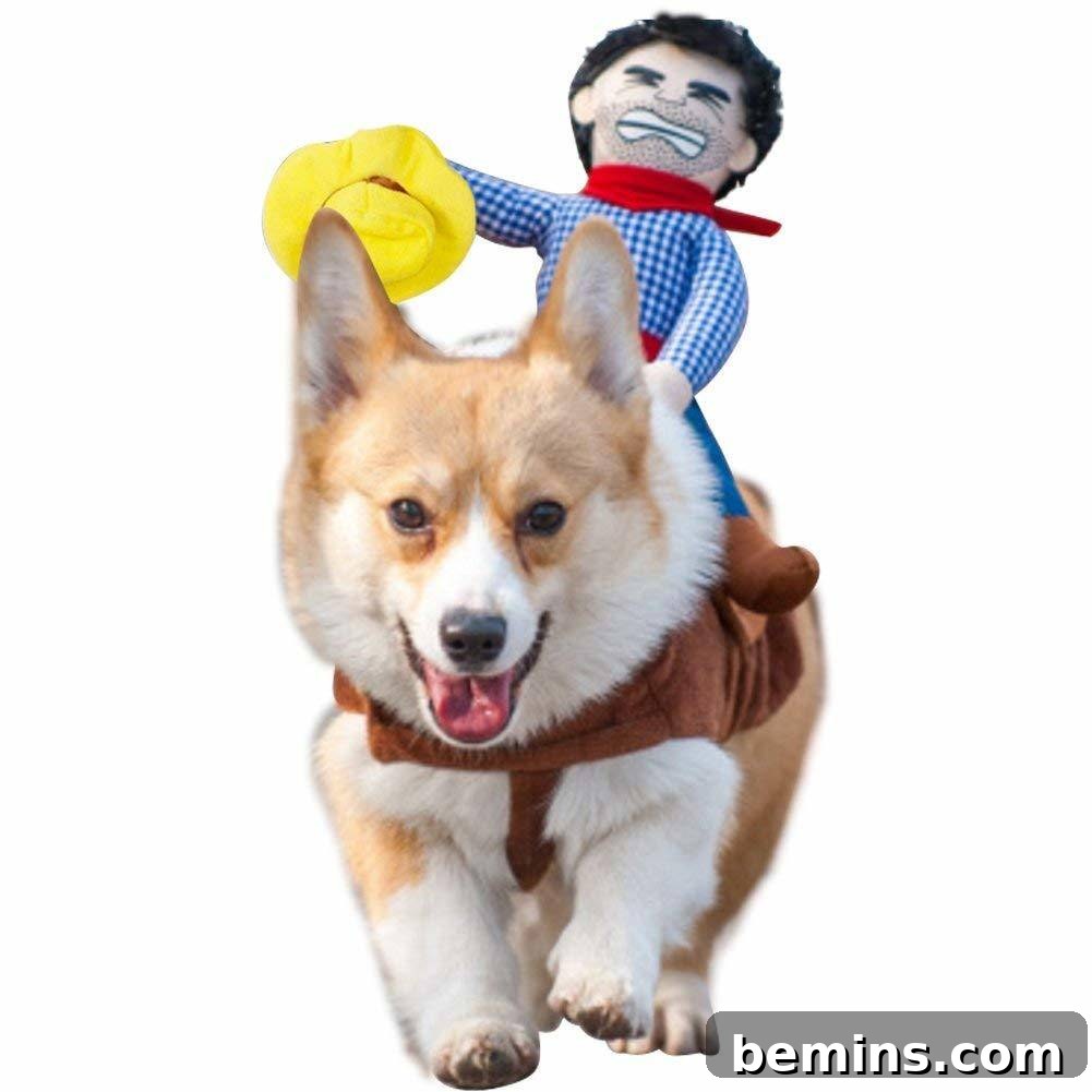 Halloween cowboy dog costume