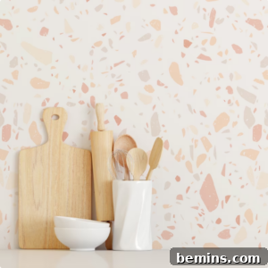 Terrazzo removable wallpaper