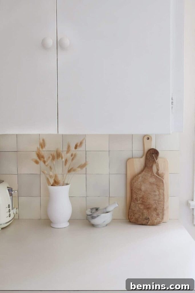 Budget-Savvy Backsplash Upgrades for Renters 3 DIY removable zellige tiles
