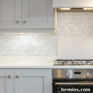 Marble backsplash wallpaper