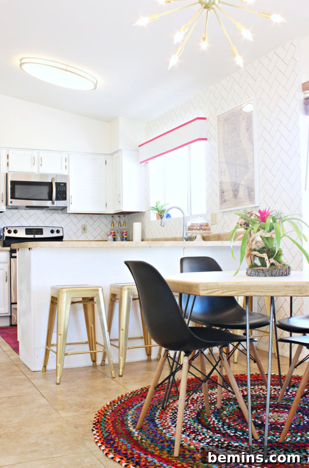 Budget-Savvy Backsplash Upgrades for Renters 25 DIY herringbone tile look with paint pen