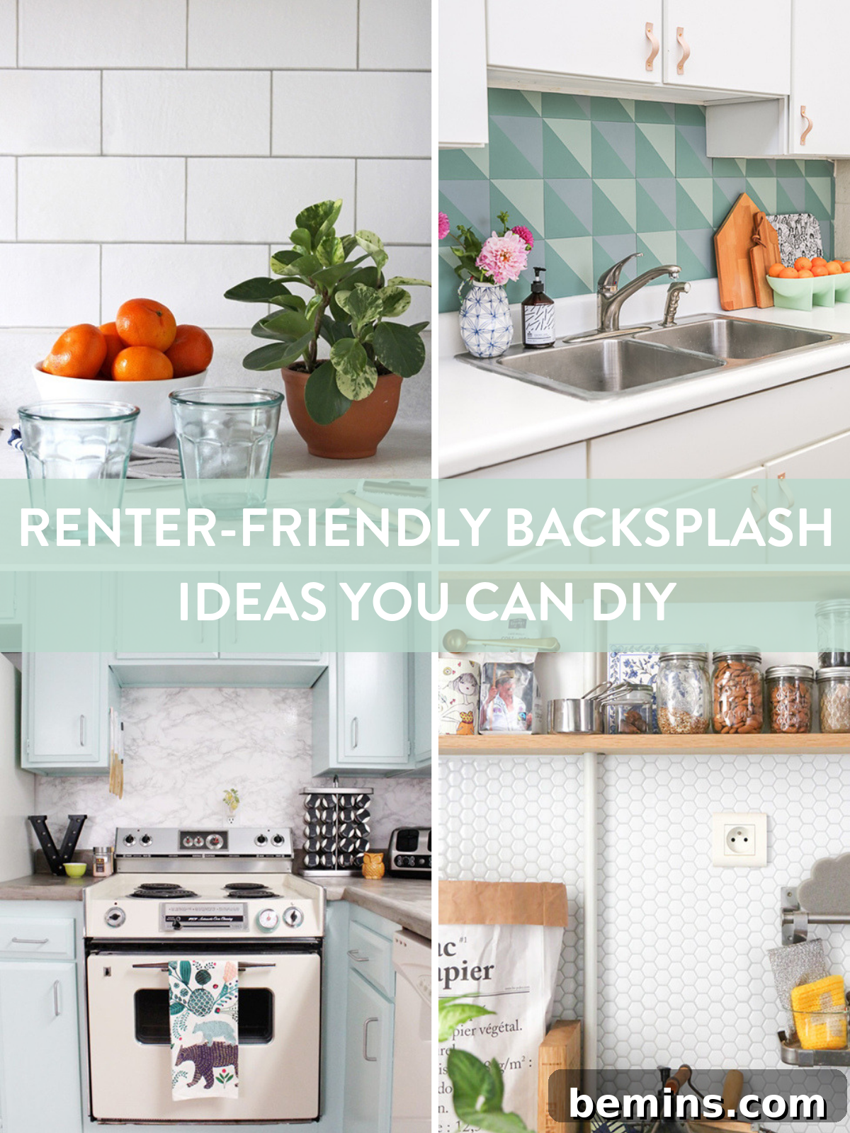 Budget-Savvy Backsplash Upgrades for Renters 37 Renter-friendly backsplash ideas to DIY