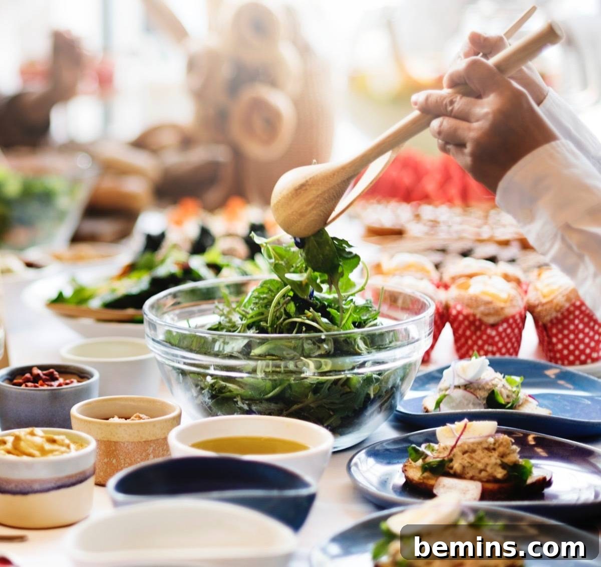 The Ultimate Fall Bucket List 6 Woman serving salad out of a bowl
