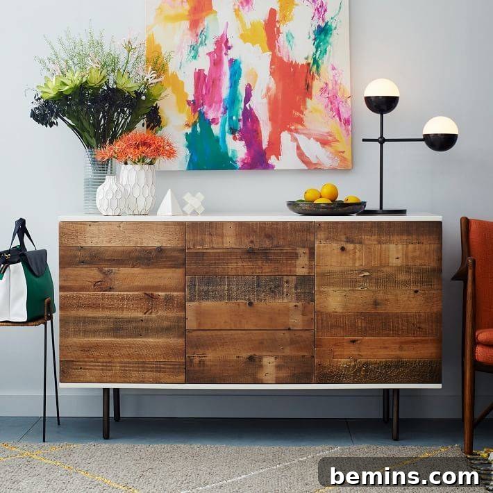 IKEA Entertainment Center Ideas for a Stylish Home 10 West Elm-Inspired IKEA Buffet TV Stand