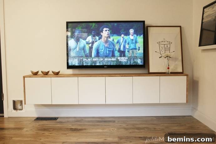 IKEA Entertainment Center Ideas for a Stylish Home 13 Floating IKEA Sideboard TV Stand