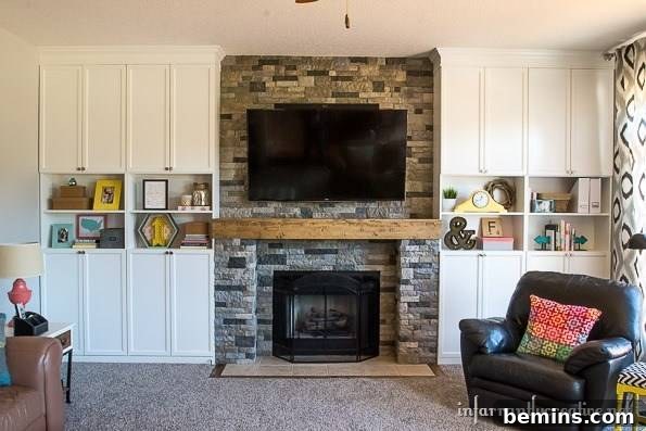 IKEA Entertainment Center Ideas for a Stylish Home 14 IKEA Entertainment Center around Fireplace