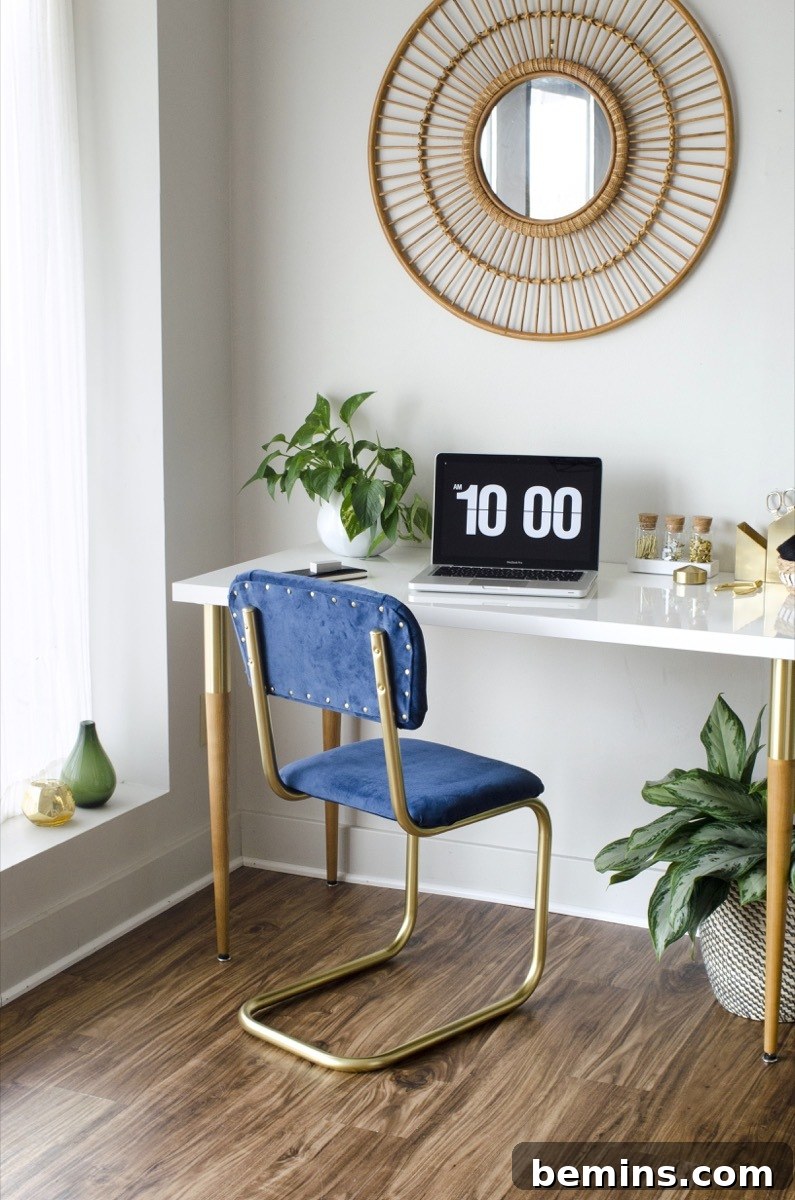 Rescued Chair's Stunning Transformation 2 Painting metal chairs - Office chair makeover