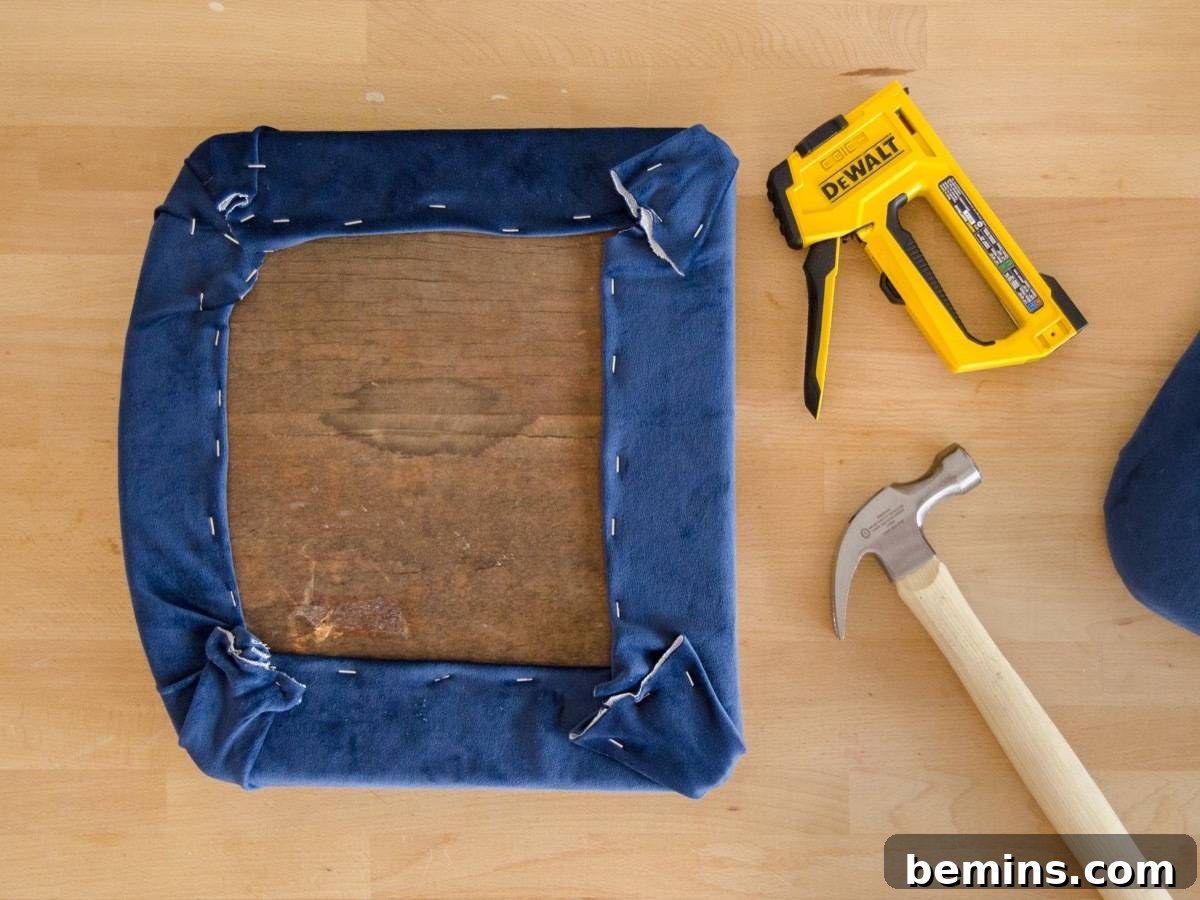 Rescued Chair's Stunning Transformation 10 Upholstering a chair seat