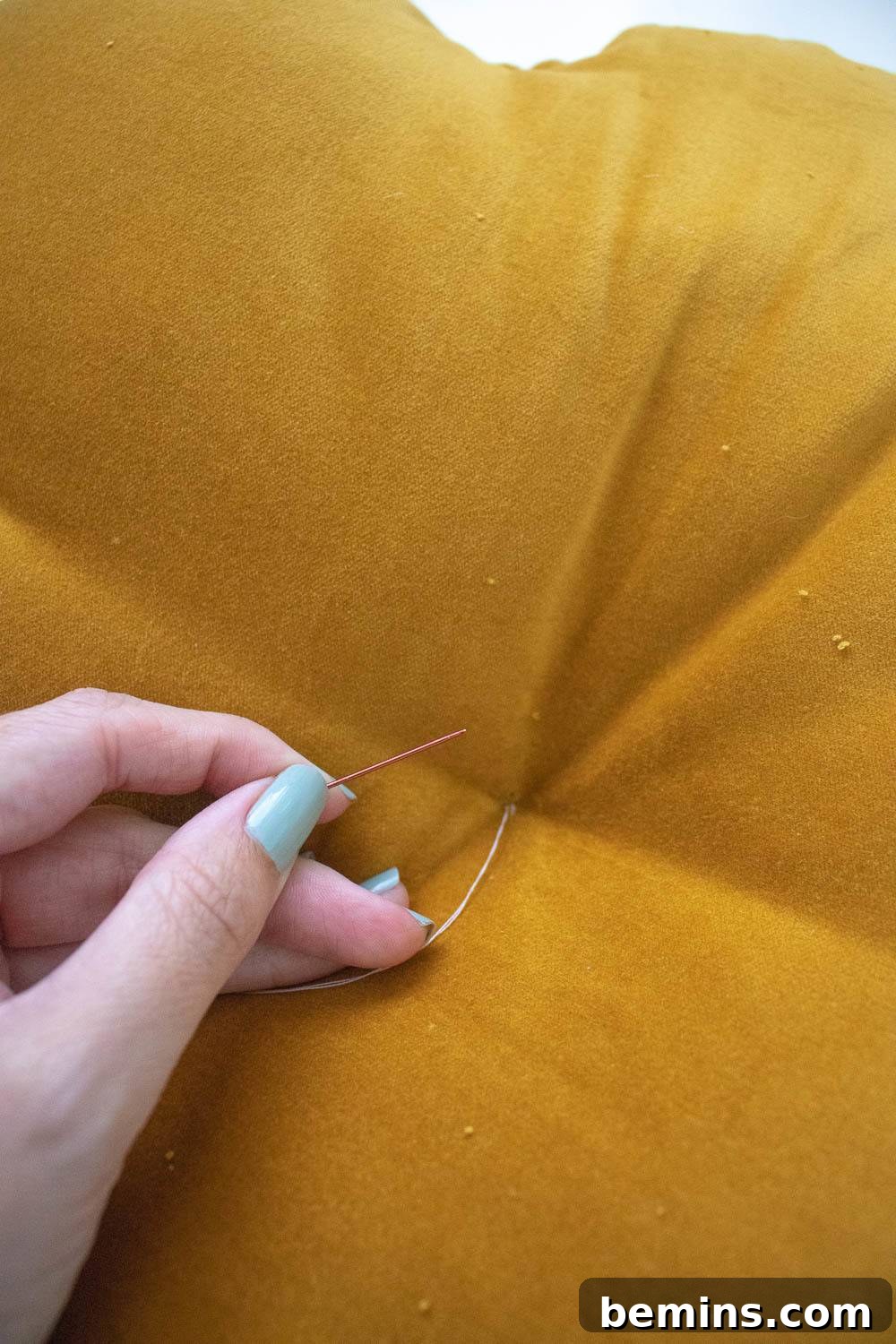 Step 9 | Velvet pillow