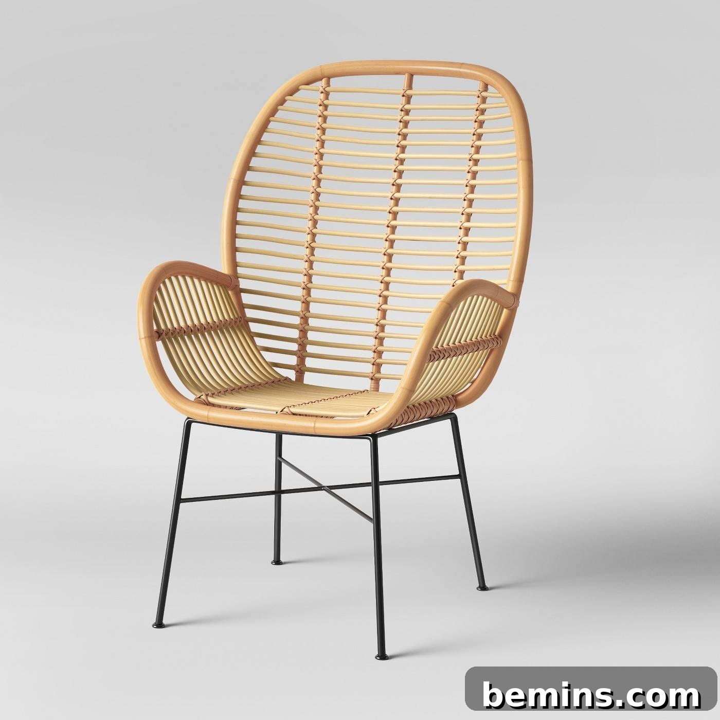 A simple and stylish rattan arm chair from Target, perfect for adding texture to any space