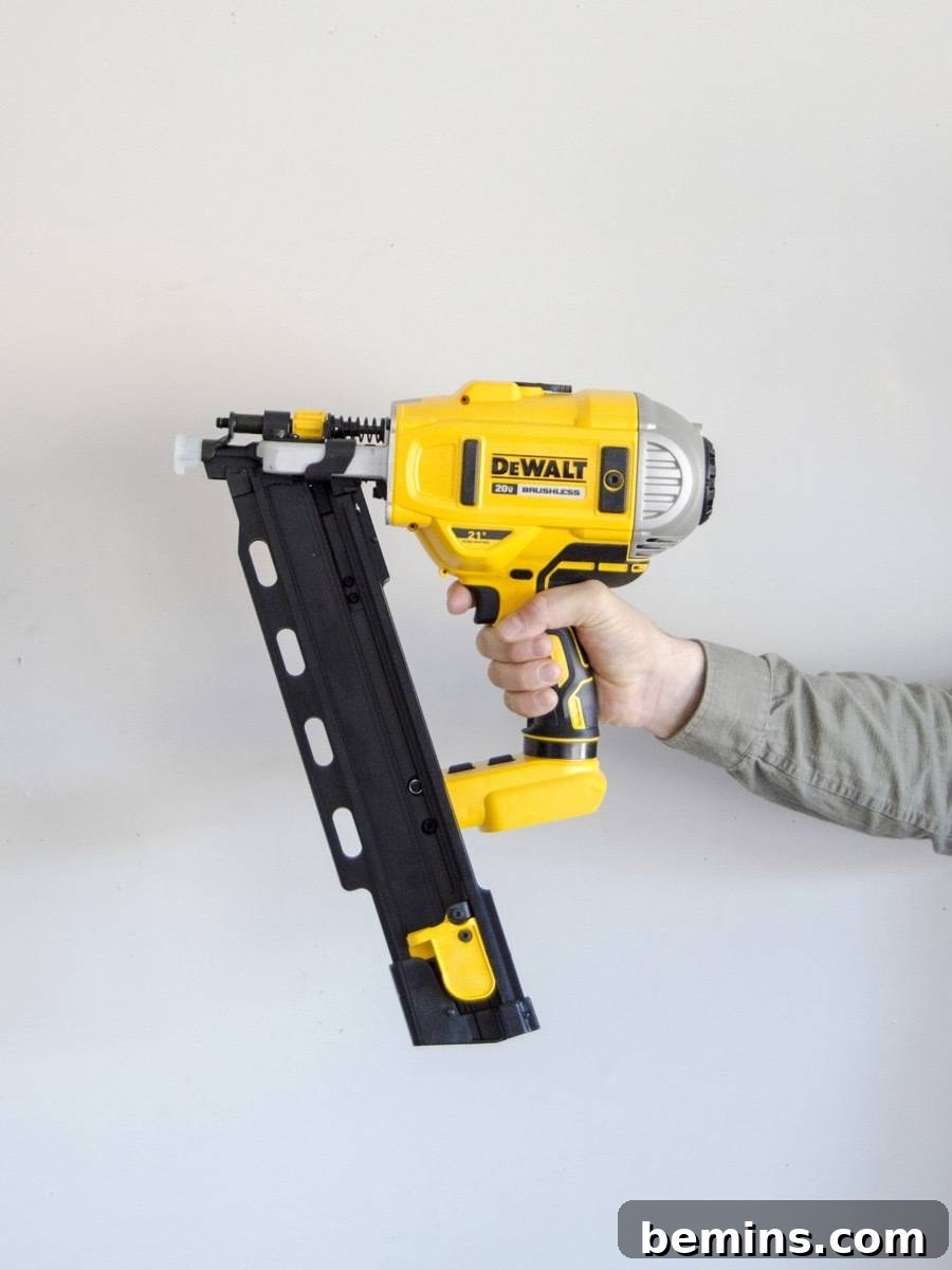 Dewalt cordless framing nailer guide 
