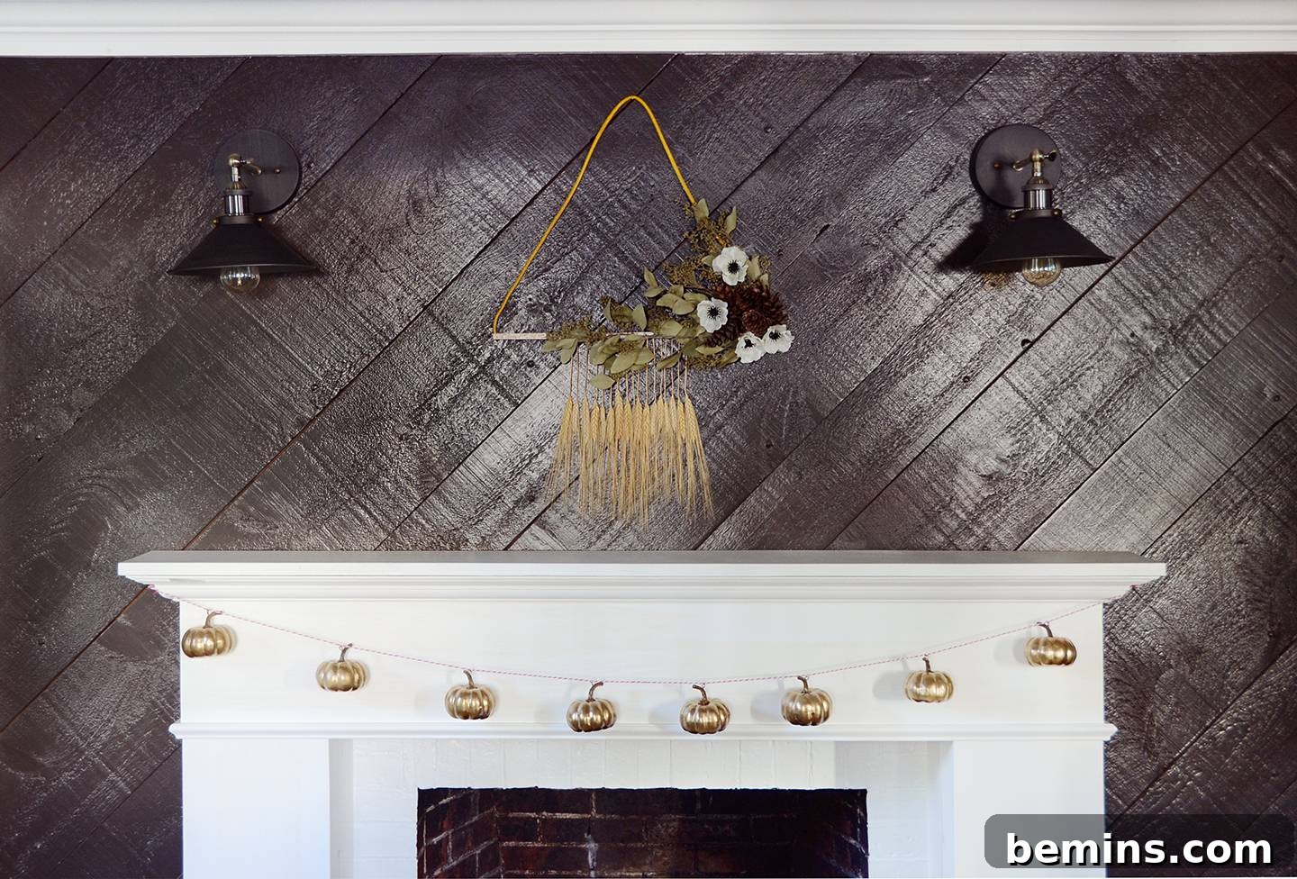 Finished Boho Chic Fall Wall Hanging