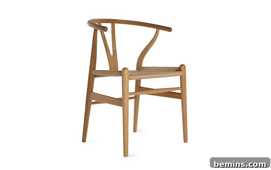 Wishbone chairs are a Scandinavian style staple