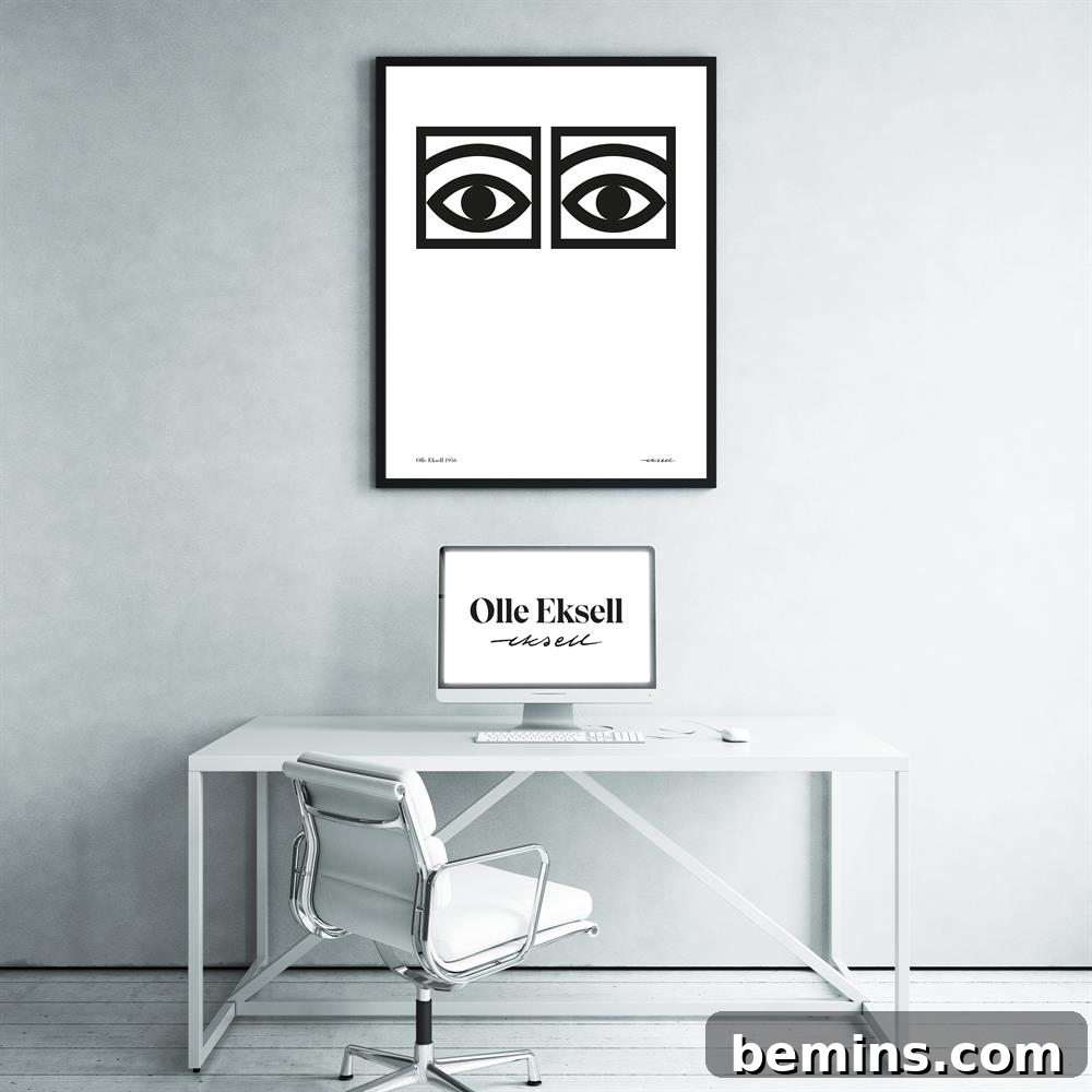 The iconic Ögon Cacao one eye poster was designed by the well-known Swedish illustrator Olle Eksell 