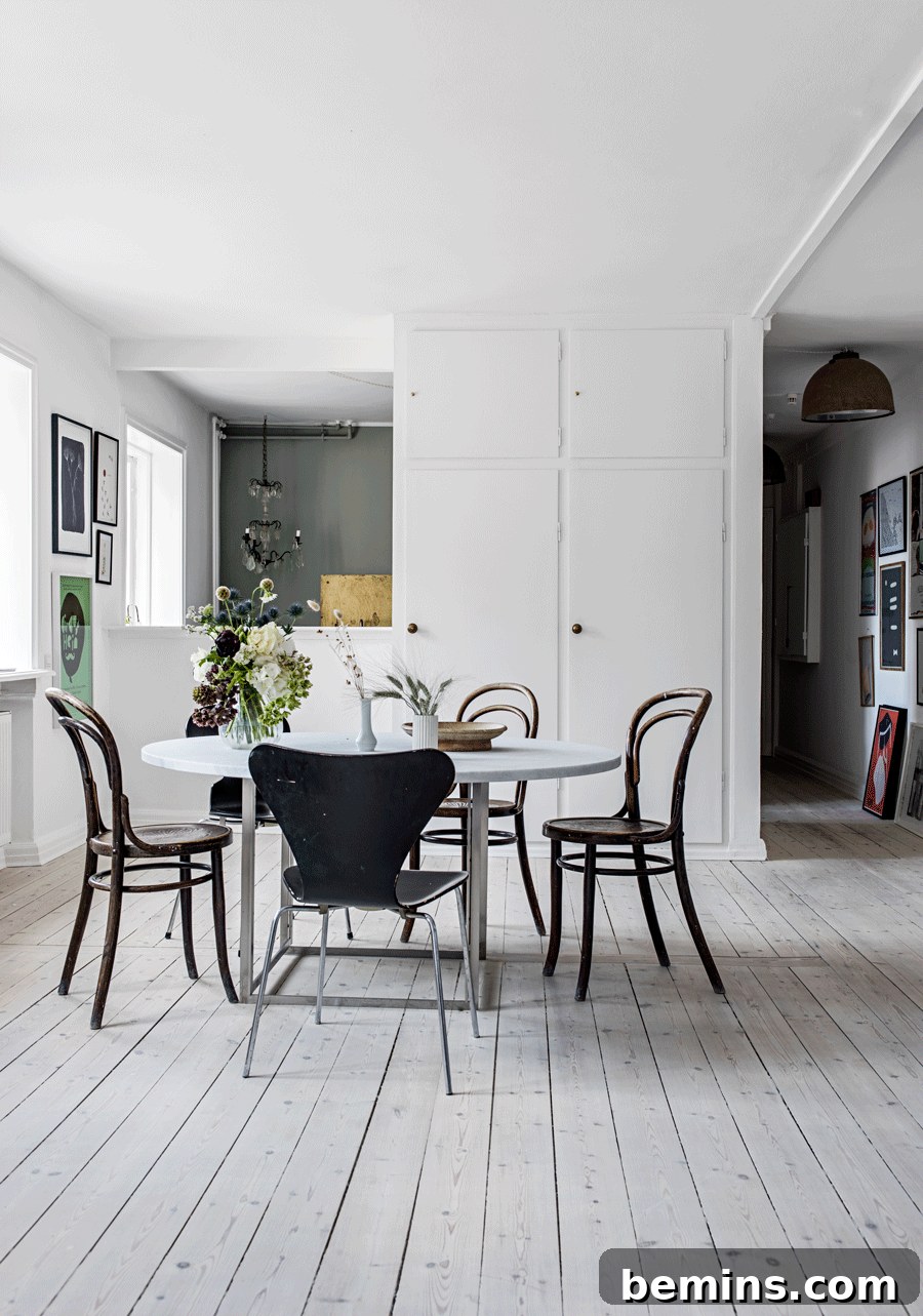 Minimal dining space