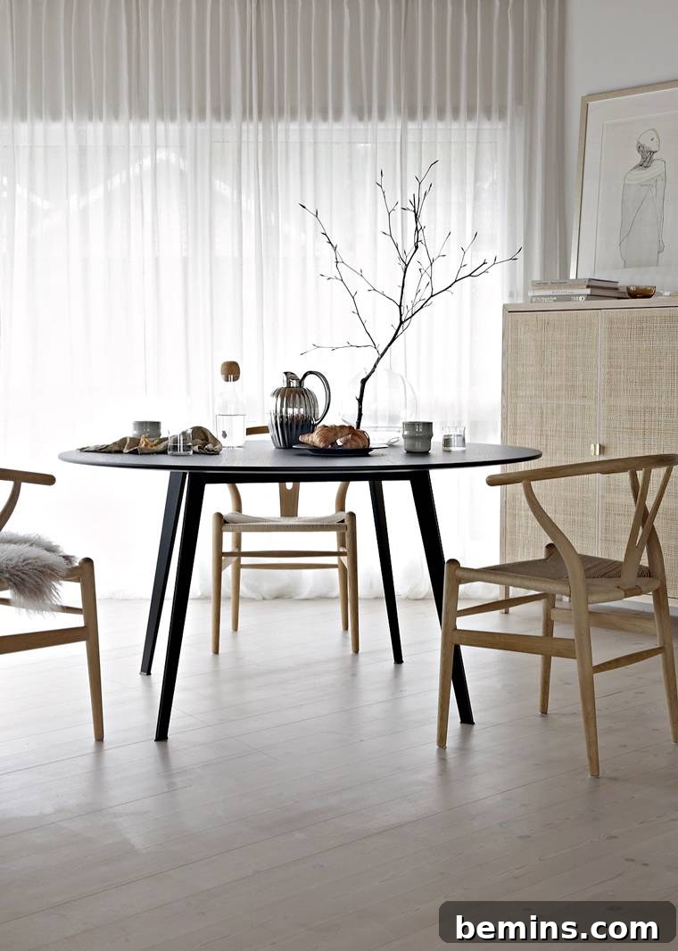 Minimal dining room