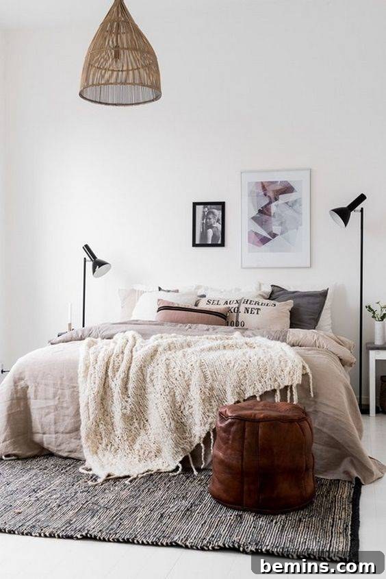 Scandinavian style bedroom
