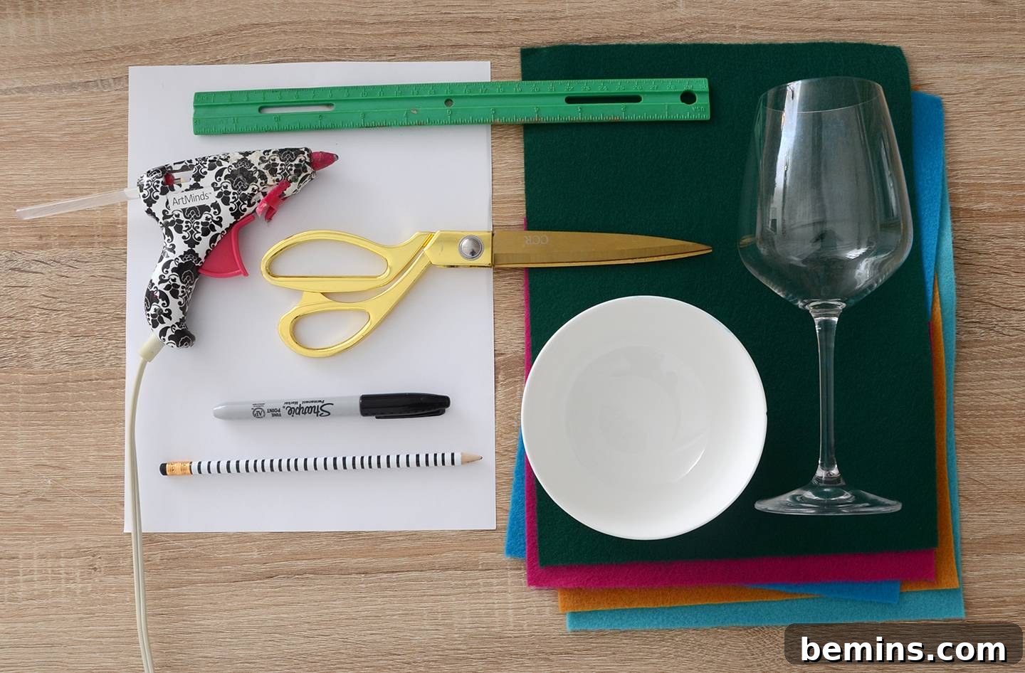 DIY Felt Wine Glass Coasters: A Stitch-Free Project 3 Step-by-step guide to making no-sew felt wine glass coasters.