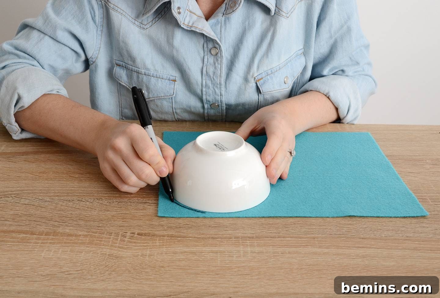 DIY No-Sew Felt Wine Glass Coasters