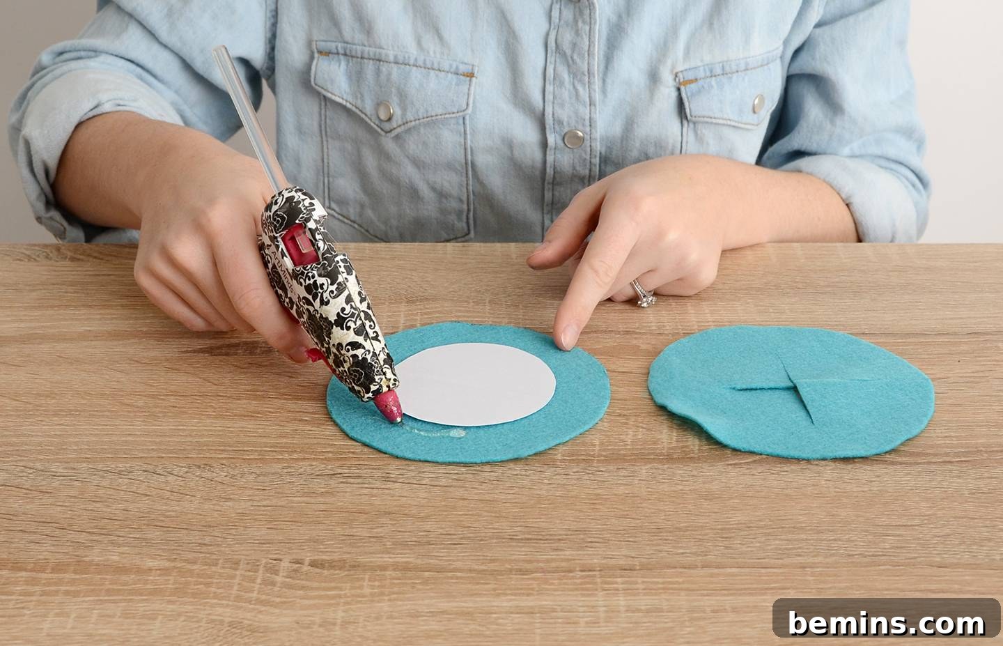 DIY No-Sew Felt Wine Glass Coasters