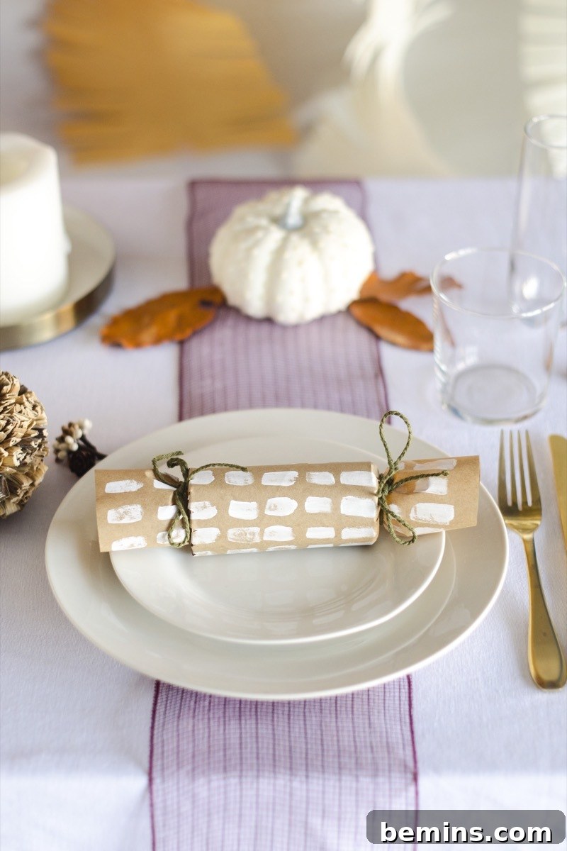 Thanksgiving crackers add flair to your Thanksgiving table