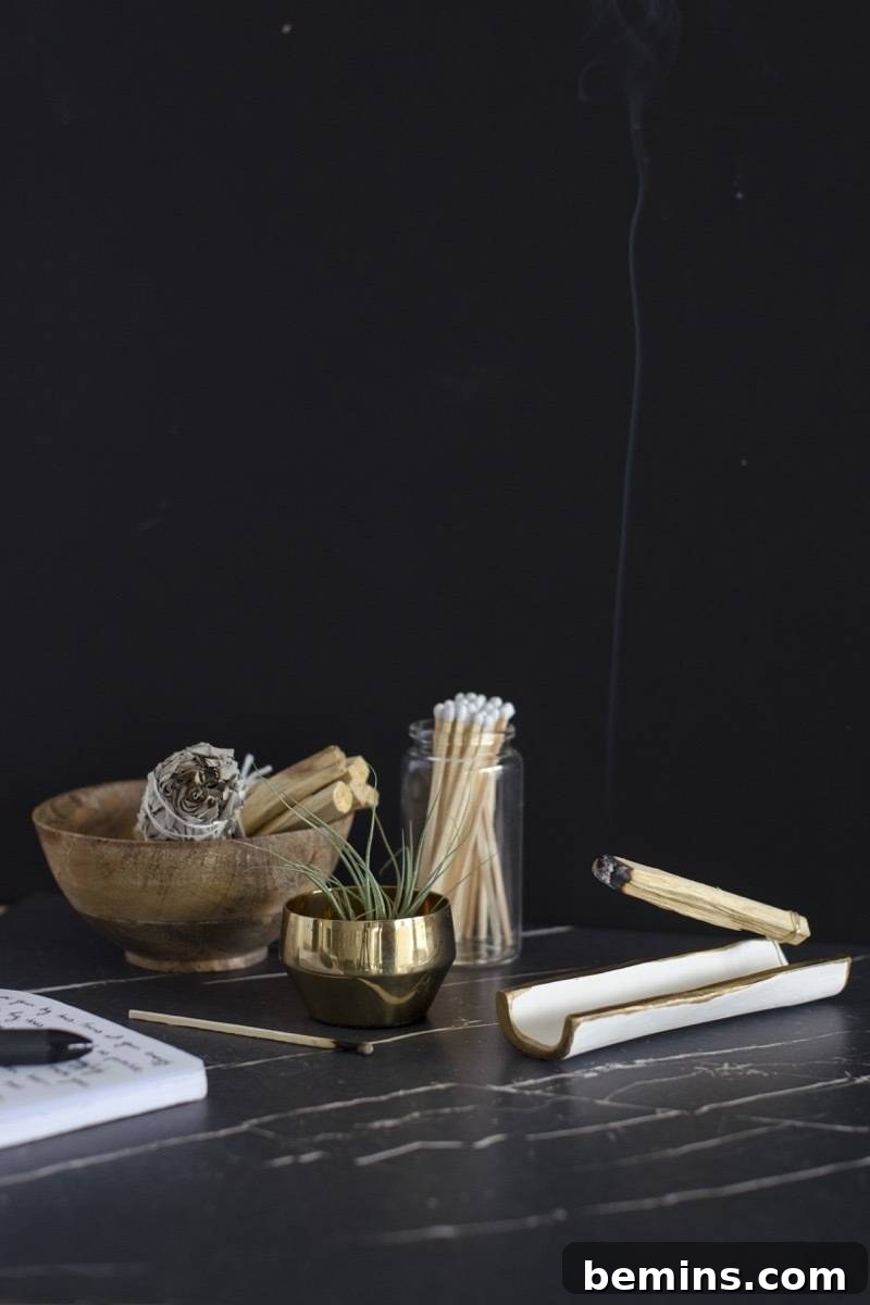 Burning Palo Santo