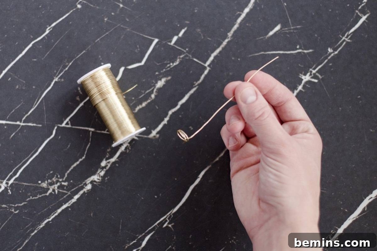 Step 2: Cutting and twisting the wire