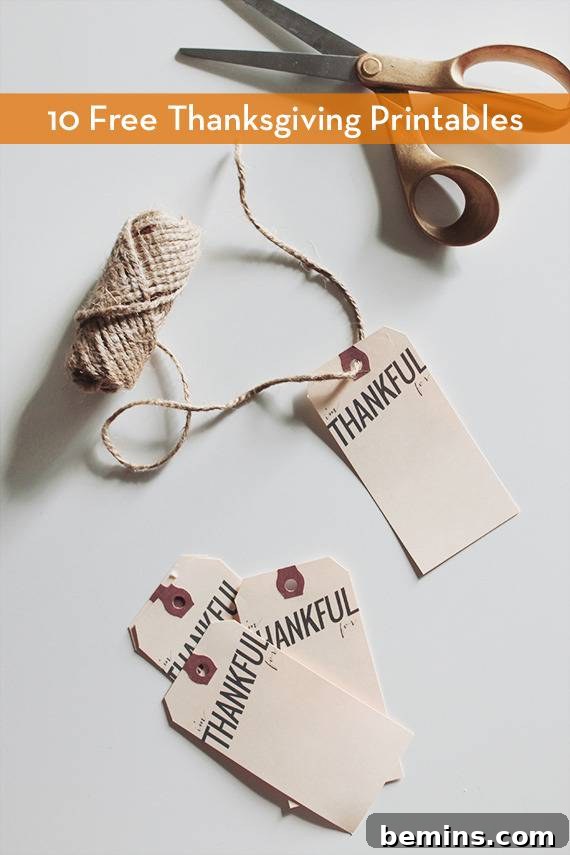 10 Free Thanksgiving Printables