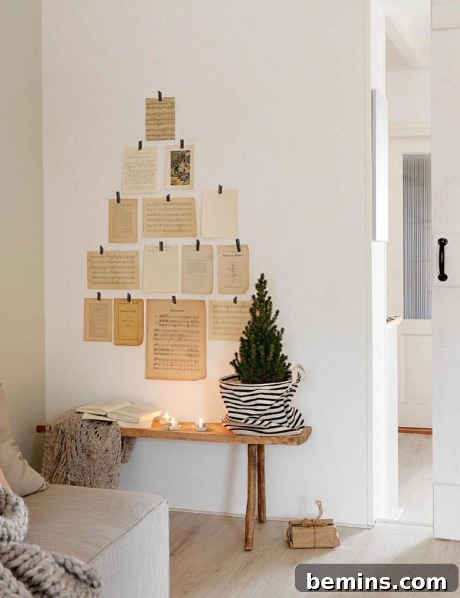 Carols Hung with Tape