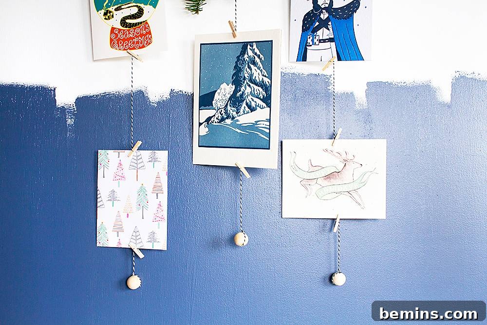 Trimming String Ends and Hanging Cards