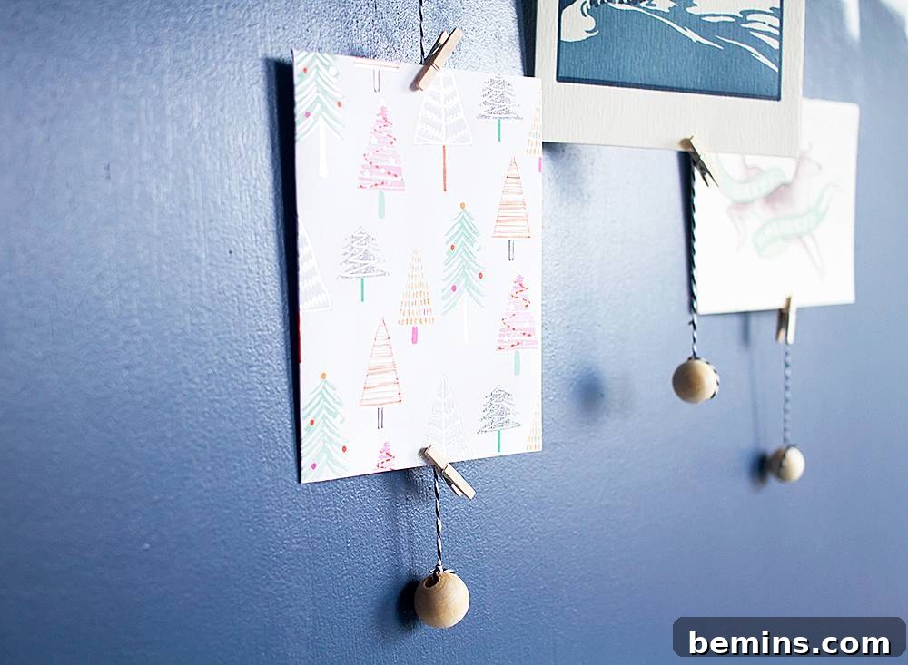 Holiday Card Display Ideas