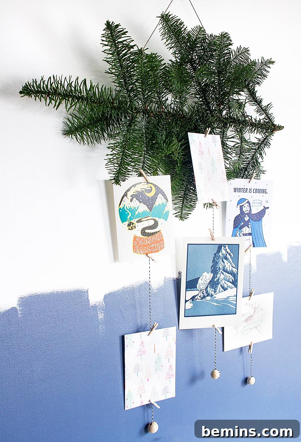 Unique Holiday Card Display
