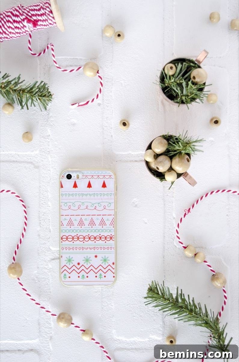 iPhone case printable for Christmas