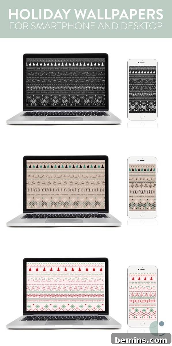 Holiday wallpaper for phone and desktop