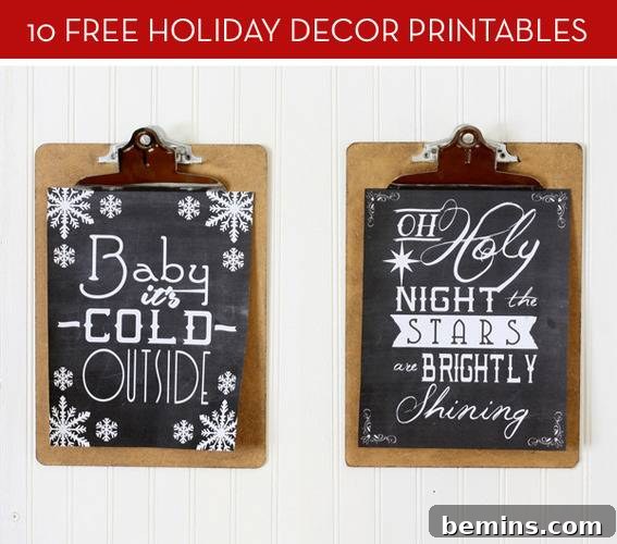Holiday printables