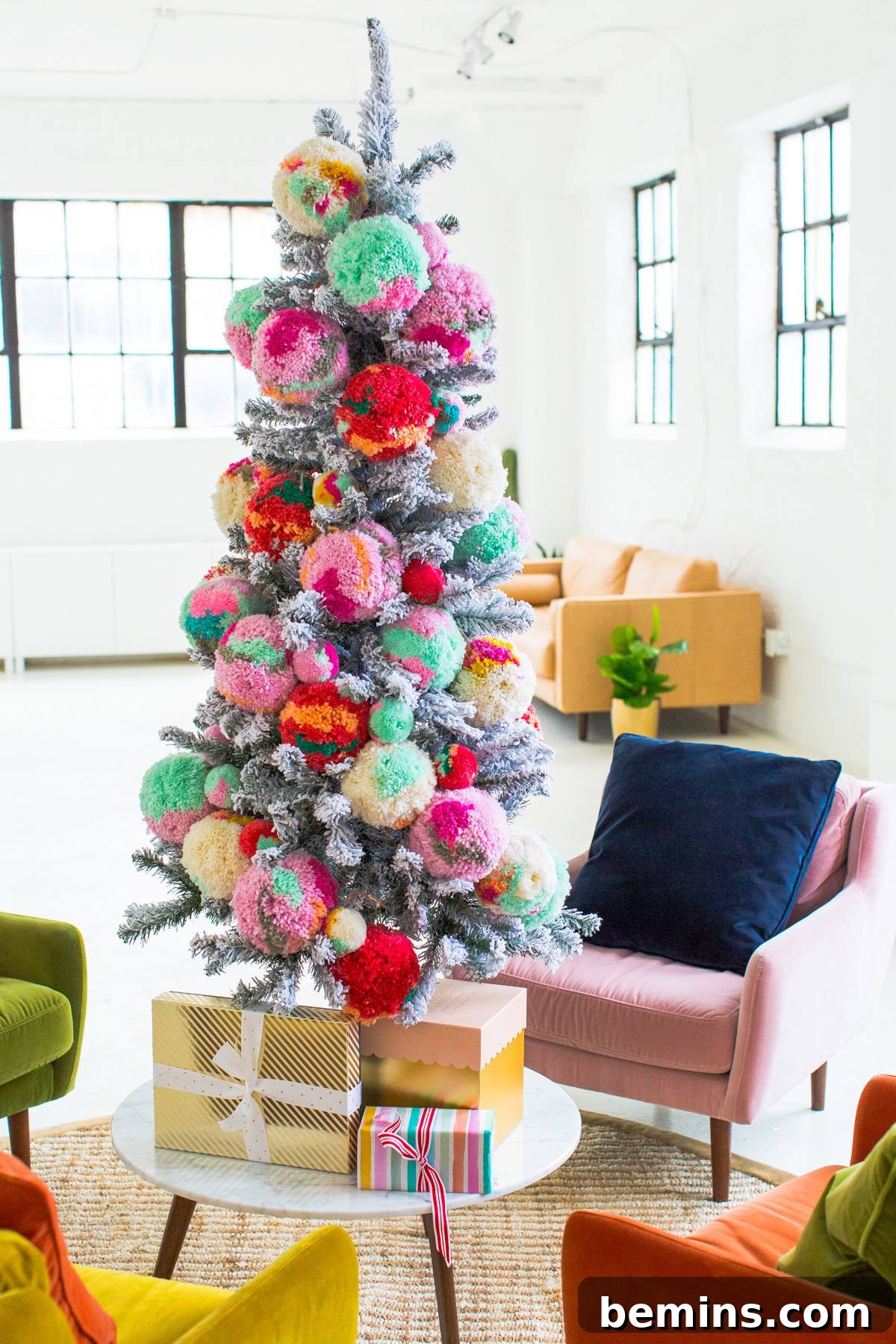A non-traditional Christmas color scheme