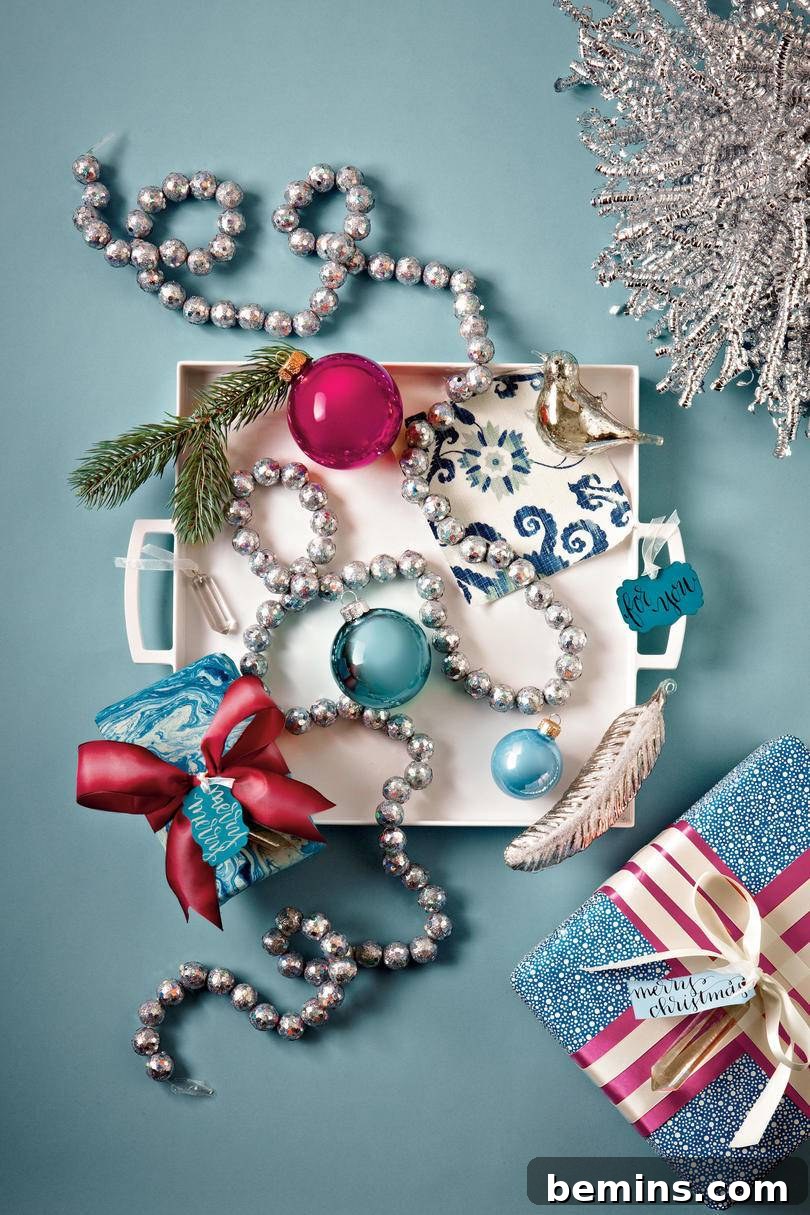 Blue and raspberry Christmas color palette