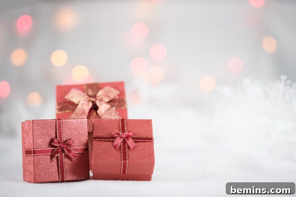 Red christmas gift boxes