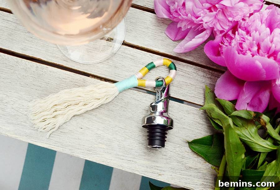 DIY Tassel Wine Stopper