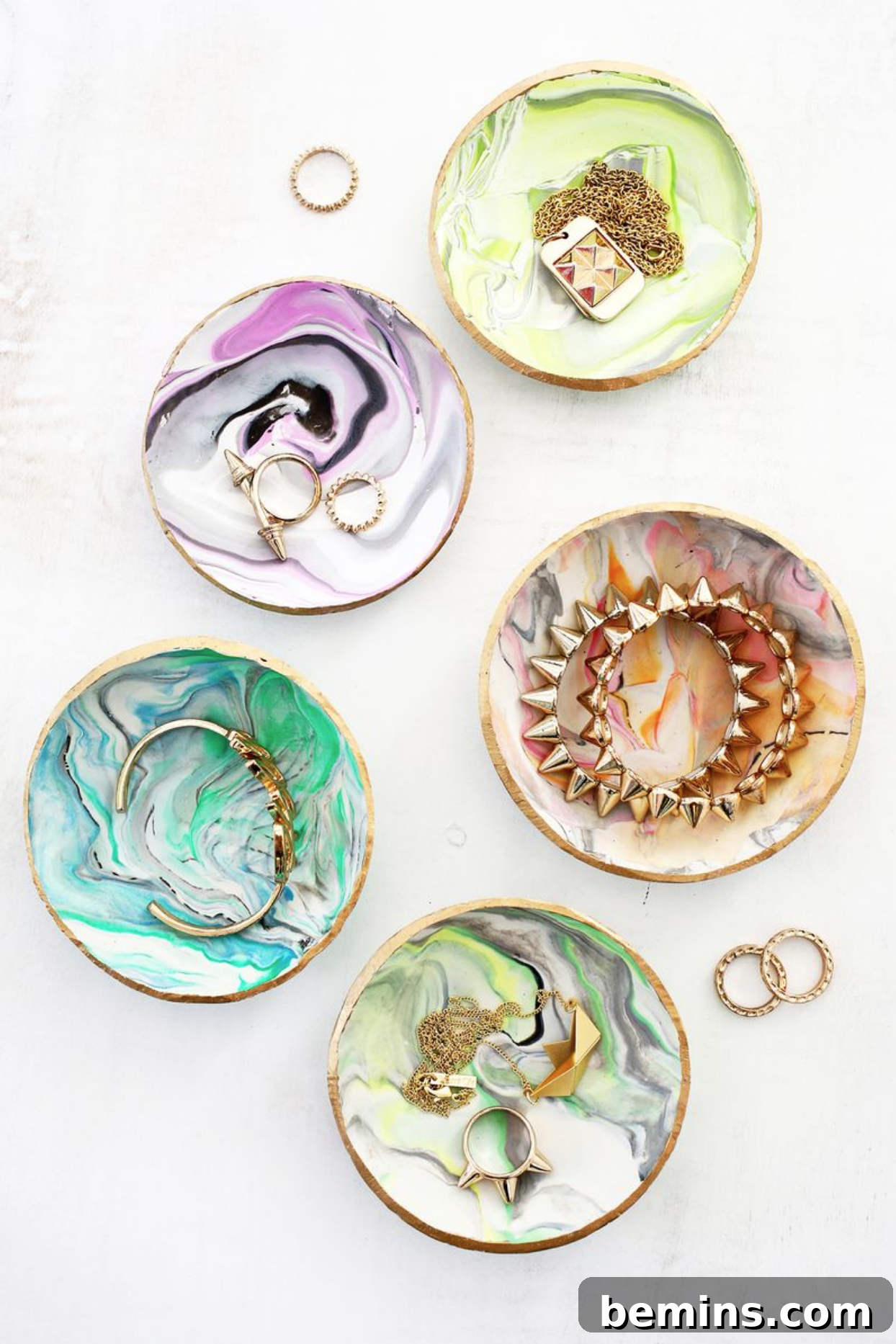 Marbled Clay Trinket Dish