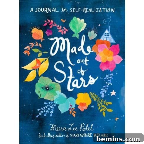 A journal named "Made out of Stars" by Meera Lee Patel.