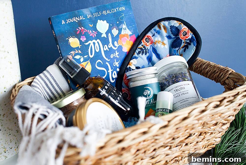 Finished Self-Care Gift Basket