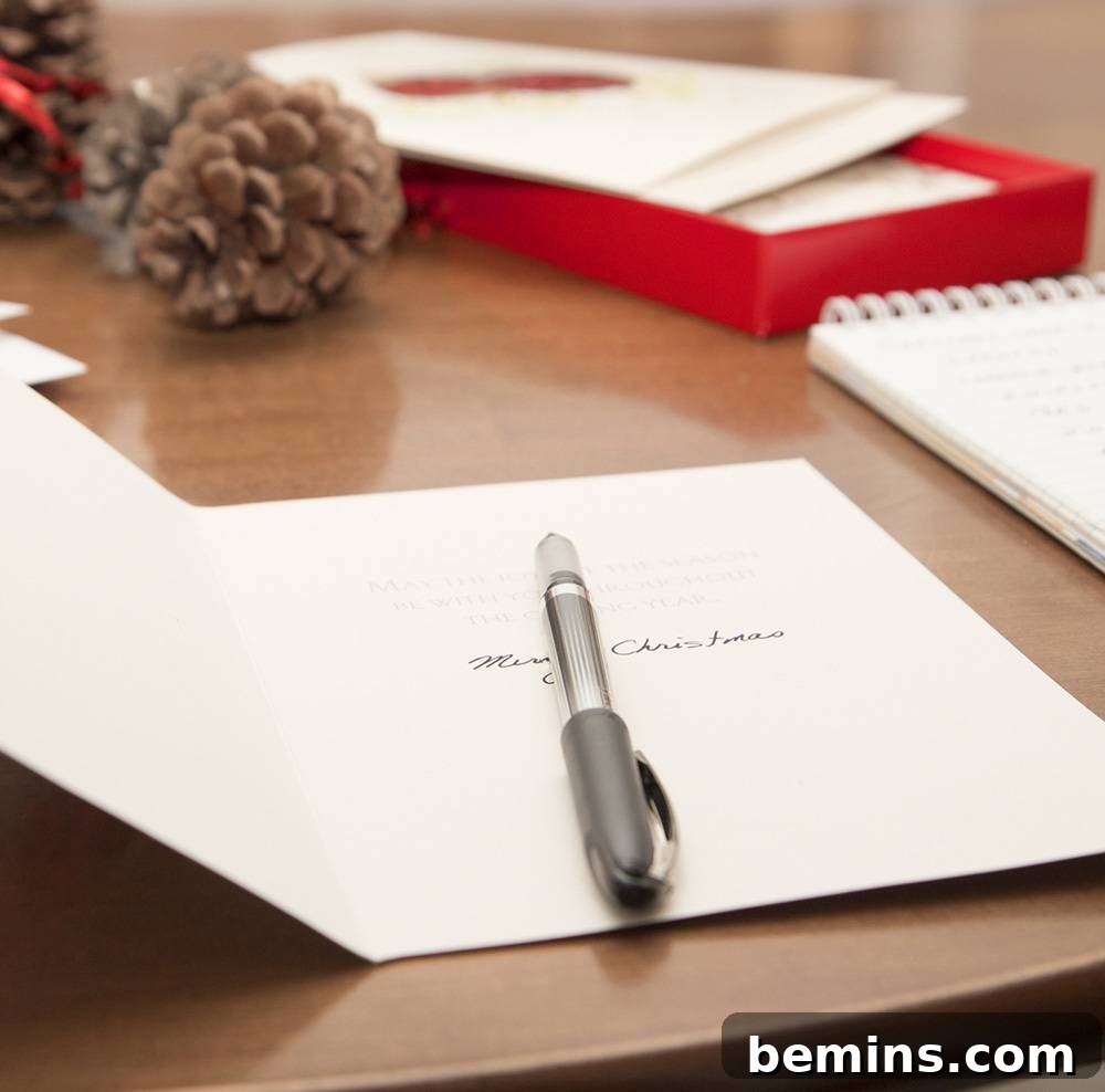 Writing a Christmas card: Personalizing Your Message