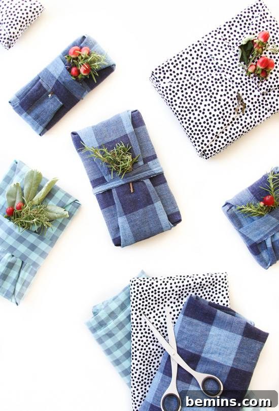Fabric Wrapped Gifts: Eco-Friendly and Chic Gift Wrapping
