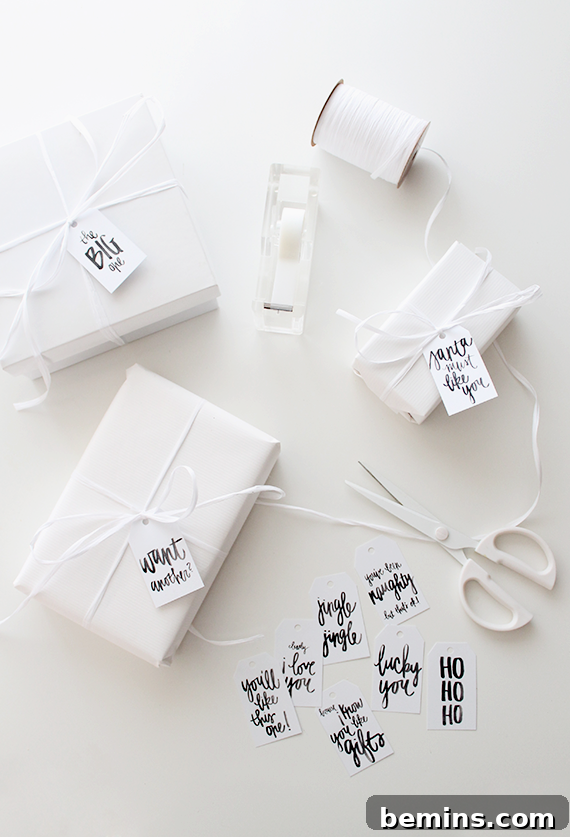 Brush Lettered Gift Tags: Add a Personalized Touch with Calligraphy