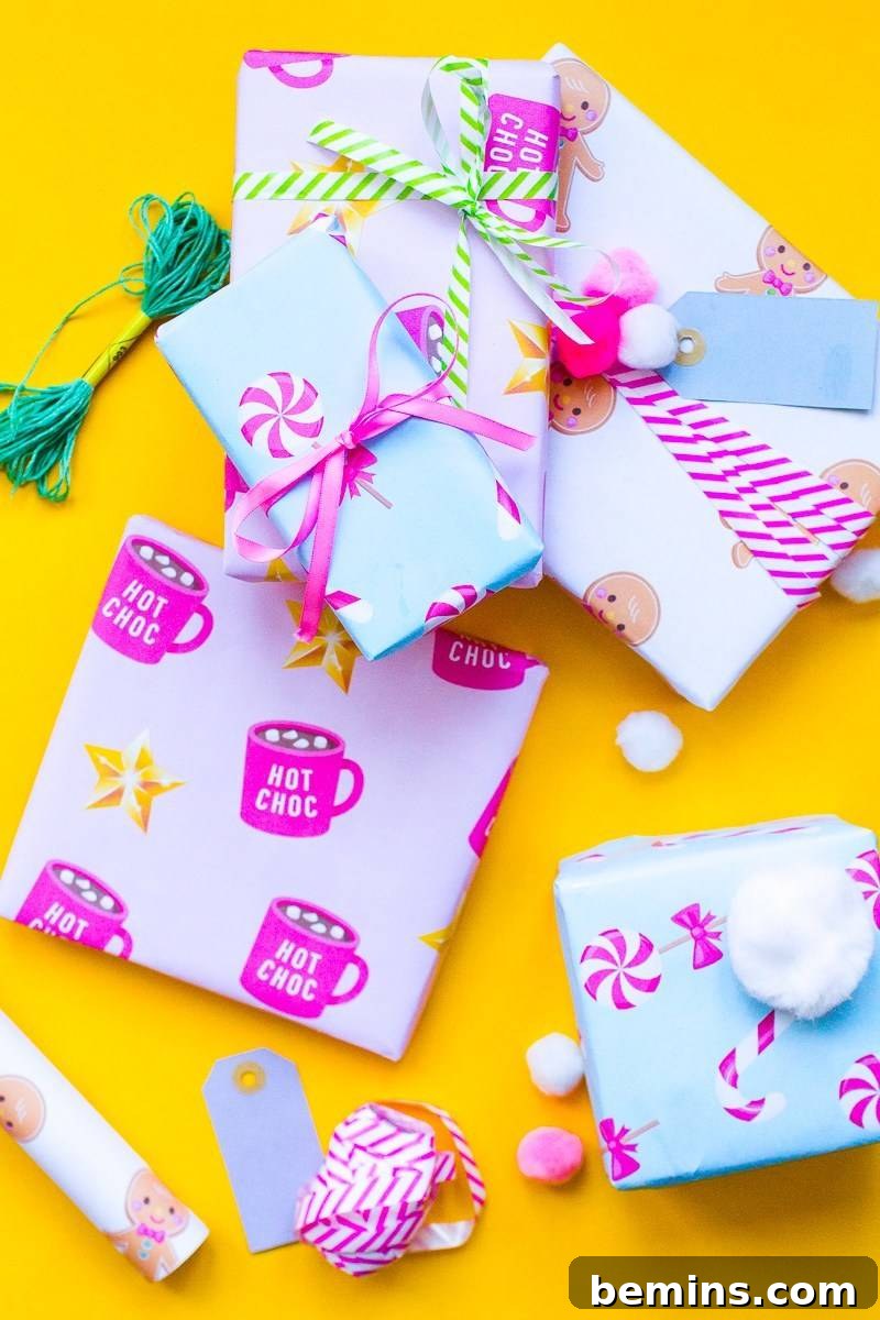 Christmas Patterned Wrapping Paper: Download and Print Festive Designs
