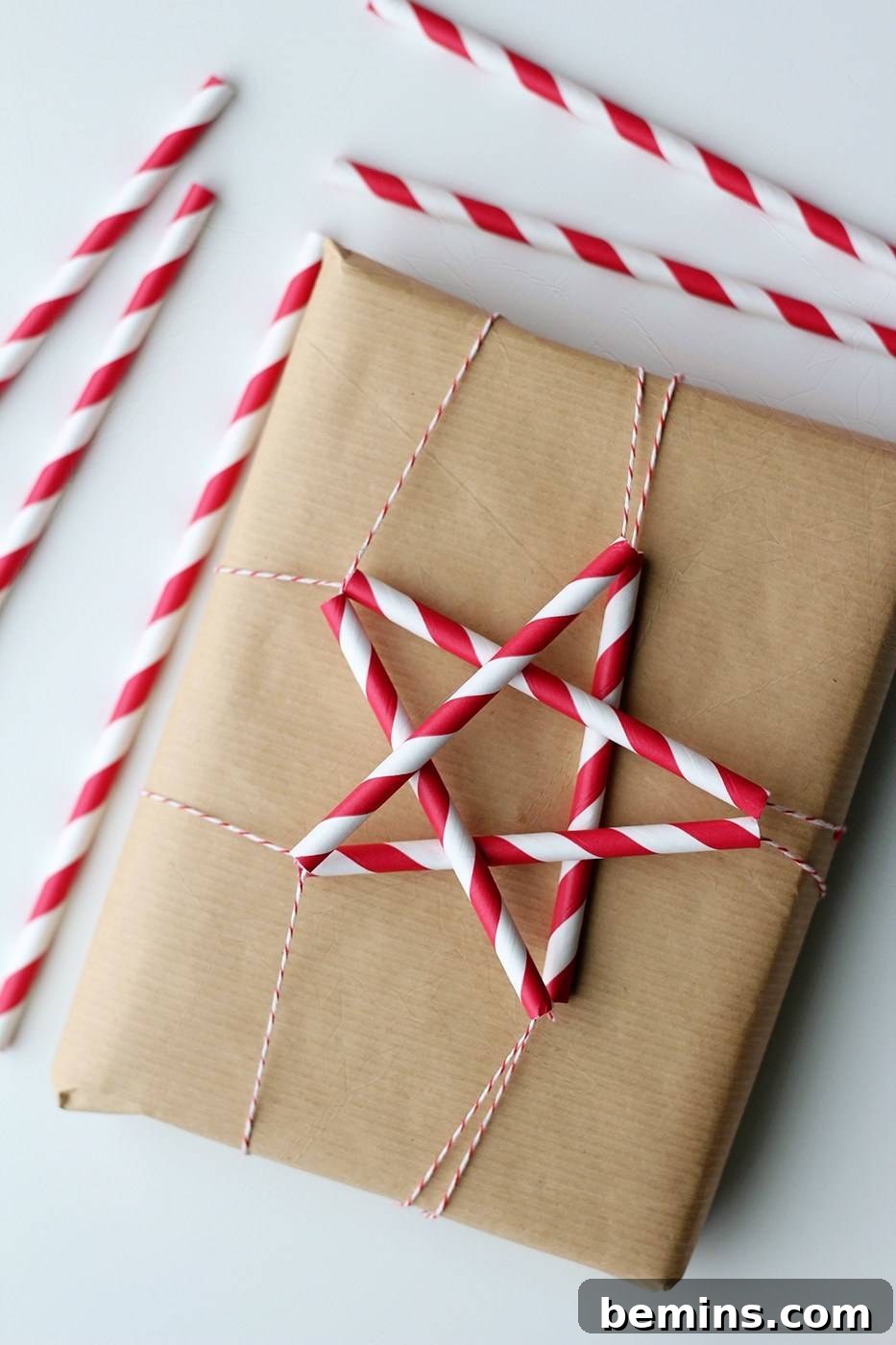 Paper Straw Stars: DIY Gift Toppers for a Festive Touch