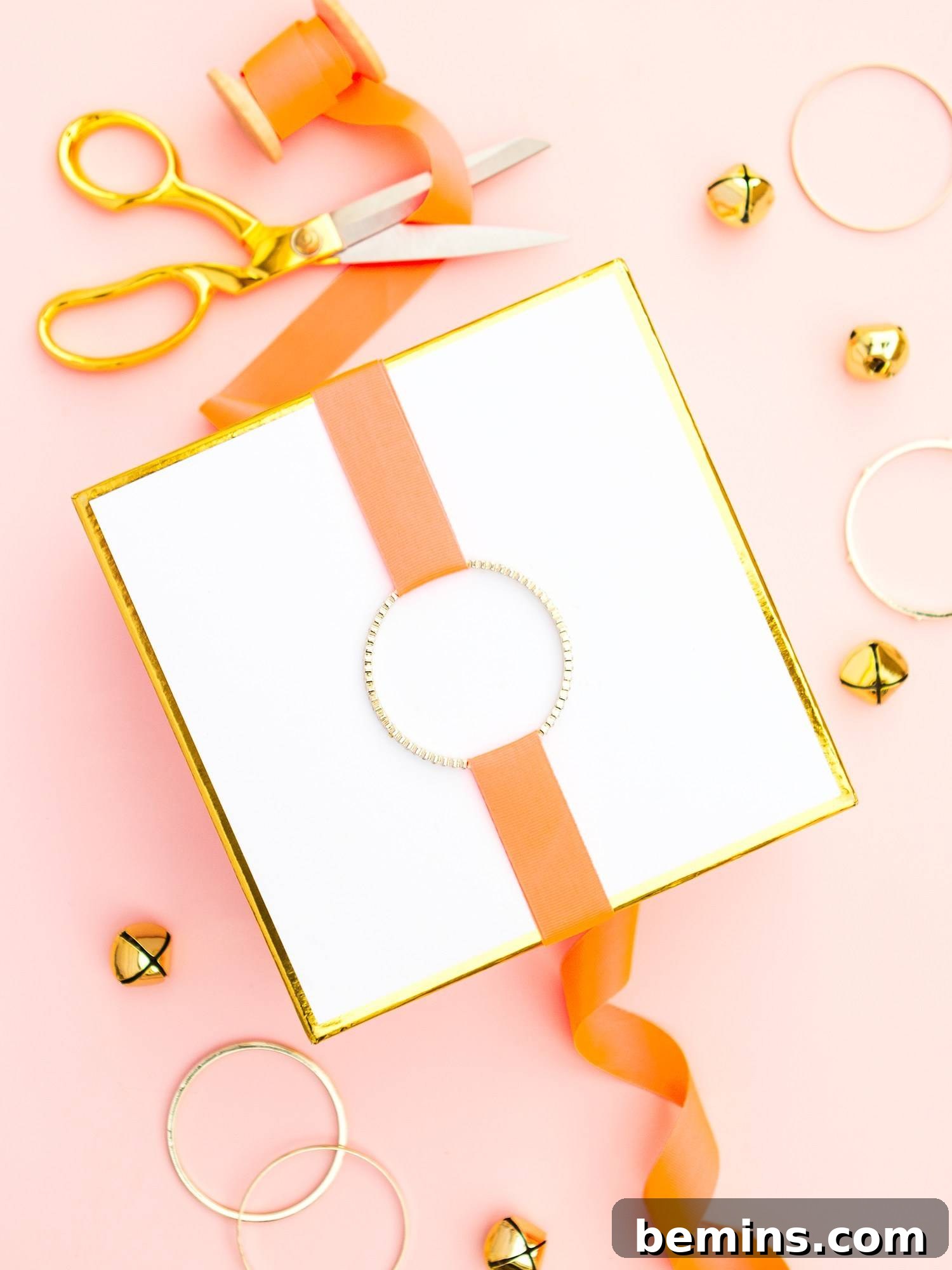 Gold Bangle Gift Toppers: Add Sparkle to Your Presents