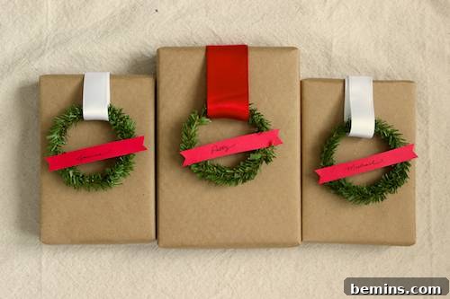 Mini Wreath Gift Toppers: Add Festive Elegance to Your Presents